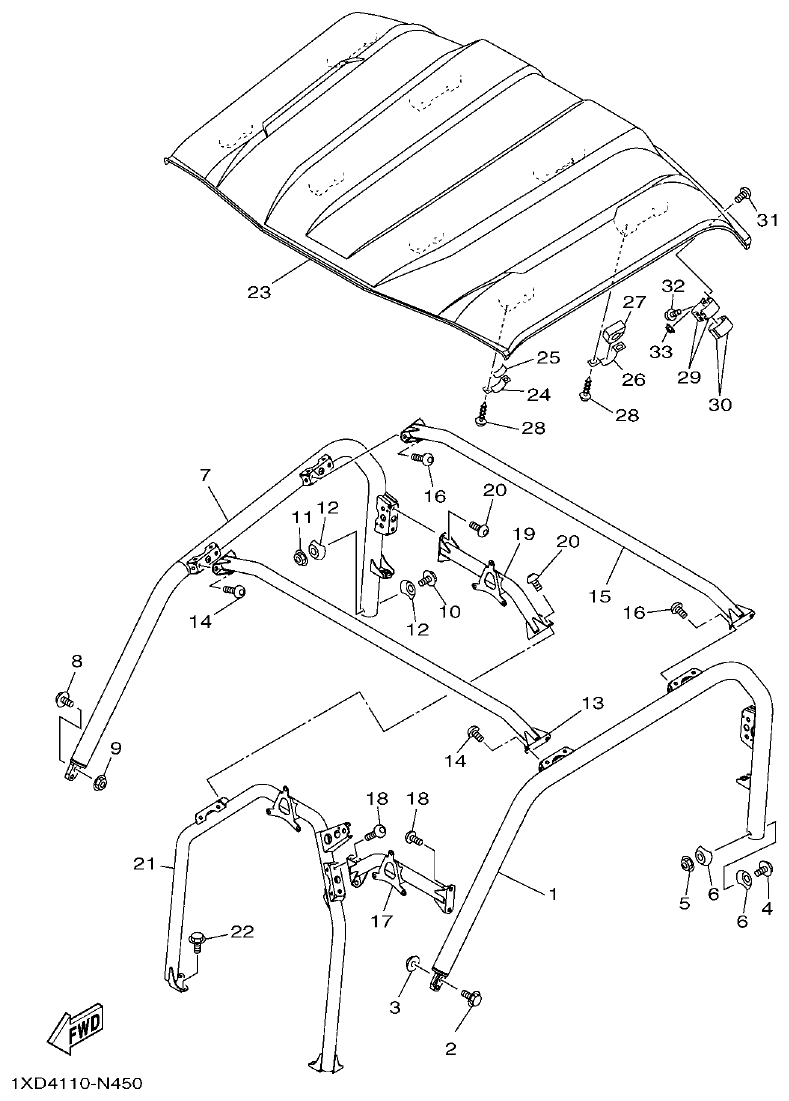 Yamaha VIKING1XP9_2014 GUARD 2 parts diagram